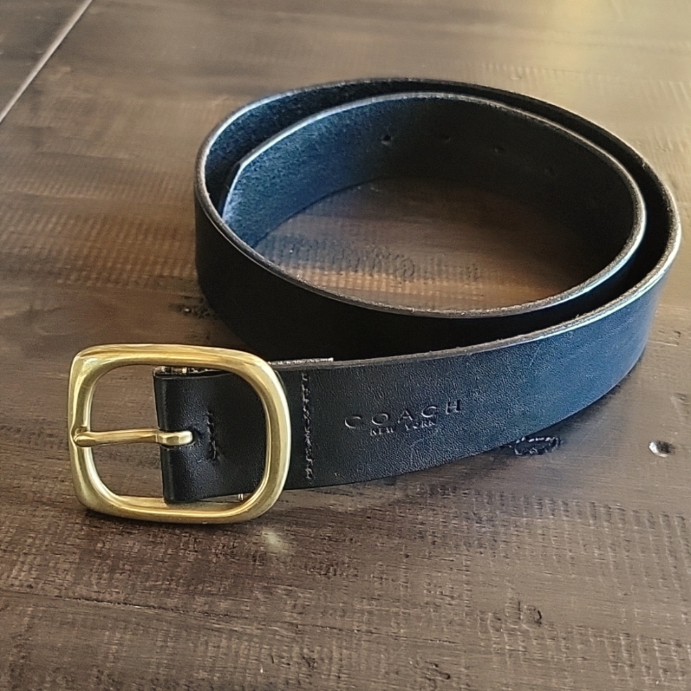 1.5" Wide Black Coach Belt